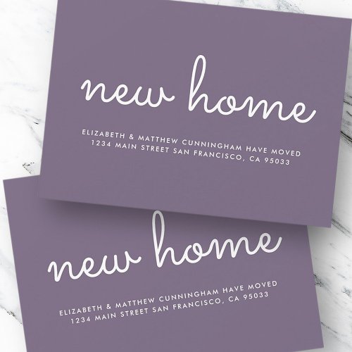 Modern Chic and Fun New Home Announcement Card