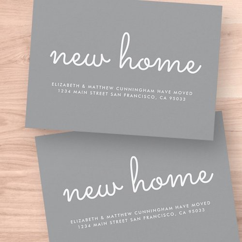 Modern Chic and Fun New Home Announcement Card