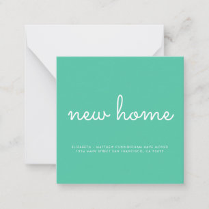 Modern Chic and Fun New Home Note Card