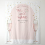 Modern chic Arch champagne bridal shower backdrop<br><div class="desc">Pink Elegant modern arch brunch and bubbly Bridal Shower backdrop. This chic stylish photo booth backdrop is a perfect choice for modern ,  simple and elegant themed bridal shower brunch and luncheon for all seasons.</div>