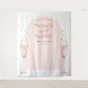 Modern chic Arch champagne bridal shower backdrop