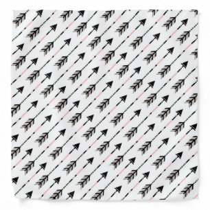 Modern Chic Aztec Hipster Tribal Arrows Bandana