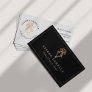 Modern & Chic Bakery Piping Bag Logo Black & Gold Business Card