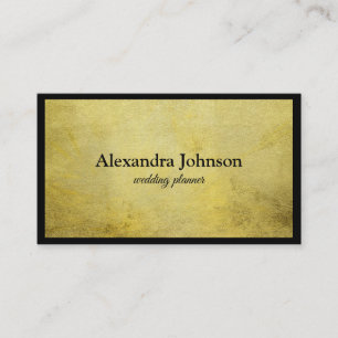 Modern Chic Black and Gold Foil Luxury Business Ca Business Card