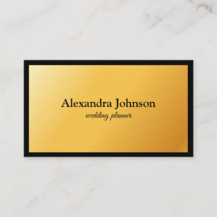 Modern Chic Black and Gold Foil Luxury Business Ca Business Card