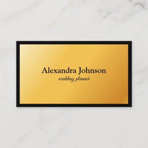 Modern Chic Black and Gold Foil Luxury Business Ca Business Card