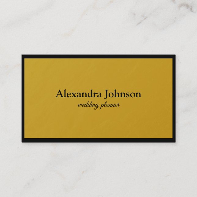 Modern Chic Black and Gold Foil Luxury Business Ca Business Card (Front)