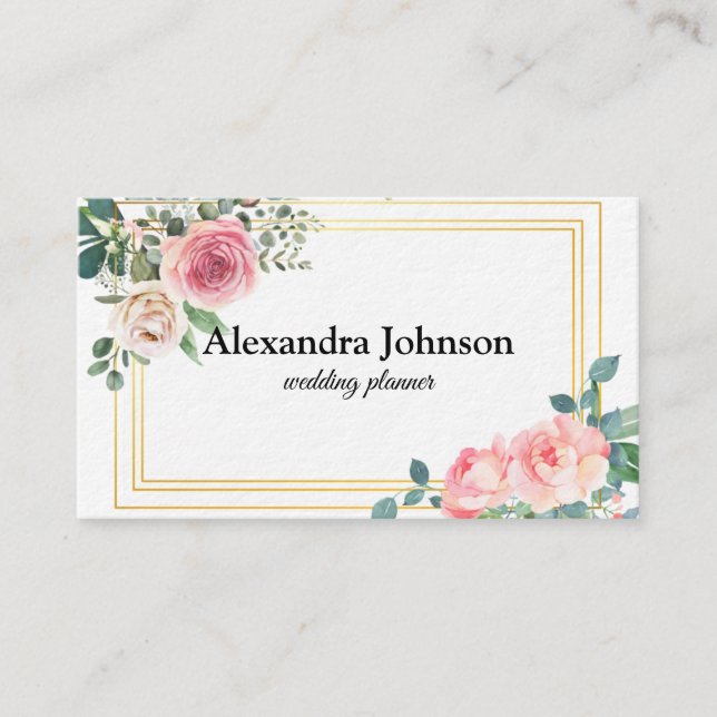 Modern Chic Black and Gold Foil Luxury Business Ca Business Card (Front)