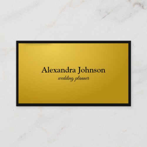 Modern Chic Black and Gold Foil Luxury Business Card