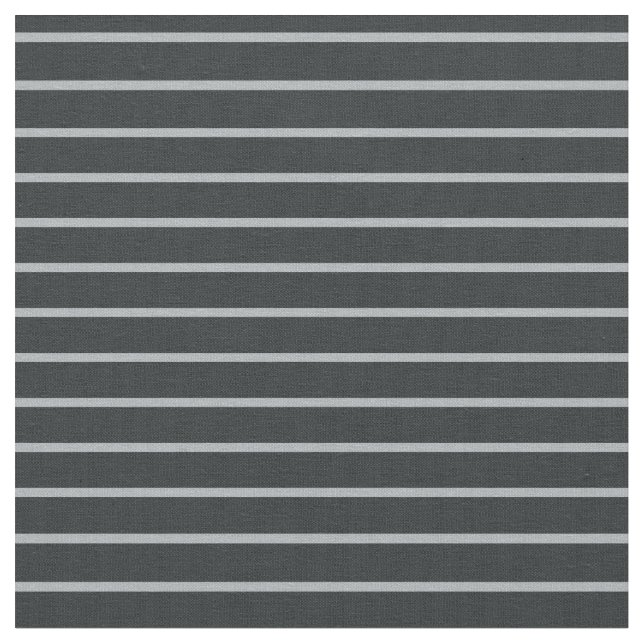 Modern chic black and grey stripes fabric (Close Up)