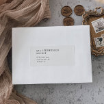 Modern Chic Black and White Guest Address Labels<br><div class="desc">These modern chic black and white guest address labels are perfect for a simple wedding. The minimalist boho design features rustic unique and stylish bohemian typography in minimal clean black and white. Customize each label with the name and address of your guests. 21 labels per sheet. Add each sheet that...</div>