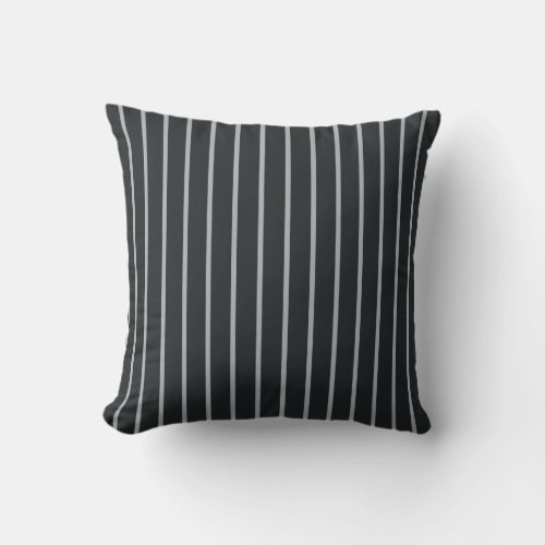 Modern chic black and white stripes pillow