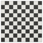 Modern Chic Black White Checkered Checks Pattern Fabric
