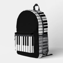 Modern Chic Black & White Piano Keyboard