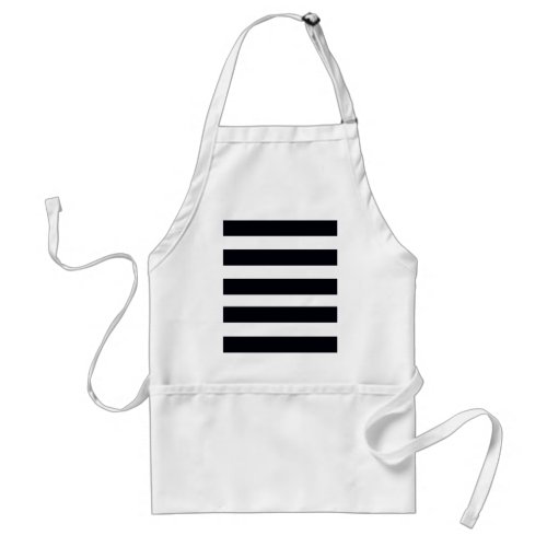 Modern Chic Black  White Striped Apron