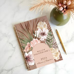 Modern Chic Bohemian Watercolor Florals Photo Arch Planner<br><div class="desc">Stay organized with our hand-drawn boho botanical planner. Featuring our hand-painted elegant floral designs, tropical greenery, and modern geometrical shapes, it’s paired with a chic boho color palette for a stylish, sophisticated look. Customize with your name and year for a truly unique planner that brings beauty and inspiration to your...</div>