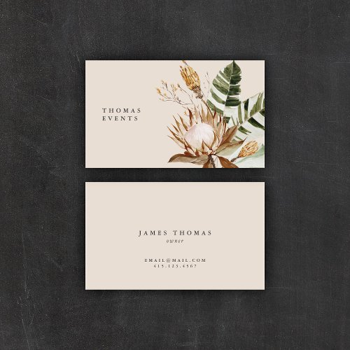 Modern Chic Boho Floral  Business Cards