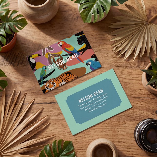 Modern chic bright and bold professional  business card (Creator Uploaded)