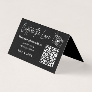 Modern Chic Capture The Love QR code Folded Card