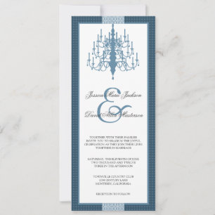 Modern Chic Chandelier Wedding Invitation