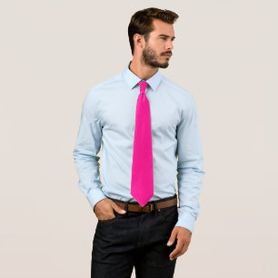 Modern Chic Classy Deep Pink  Neck Tie