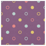 Modern chic colorful polka dots geometric pattern fabric