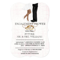 Modern Chic Couple Engagement Shower Invite