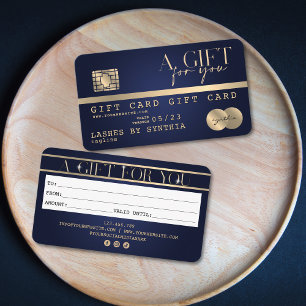 Modern Chic Credit Card Gift Card Certificate