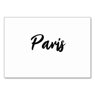 Modern Chic Custom Travel Wedding Table Name Number