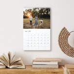 Modern Chic CUSTOMIZABLE COLOR Script Photo Calendar<br><div class="desc">This chic photo calendar combines a beautiful modern calligraphy script with full-bleed (to the edges) photos. Each month has a new photo and coordinating month in script. DESIGN TIP: **The color of the script is customizable so it can be changed to any color you like!**</div>