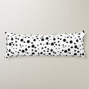 Modern Chic Dalmatian Dog Animal Print Pattern Body Pillow