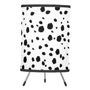 Modern Chic Dalmatian Dog Animal Print Pattern Tripod Lamp