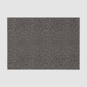 Modern chic dark grey cheetah print pattern tissue paper