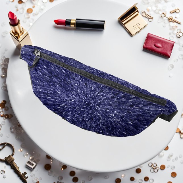 Modern, chic design in dark blue, glitter effect fanny pack (Creator Uploaded)