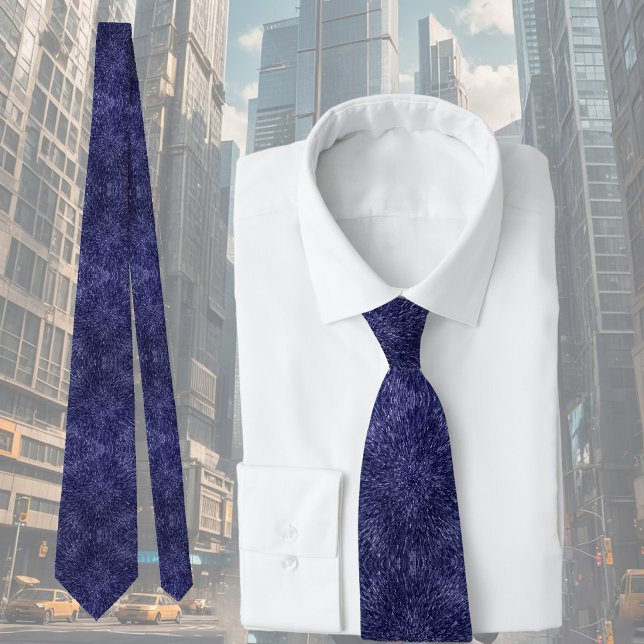 Modern, chic design in dark blue, glitter effect neck tie (Creator Uploaded)