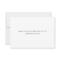 Modern Chic Dusty Blue Calligraphy Script Wedding Thank You Card | Zazzle