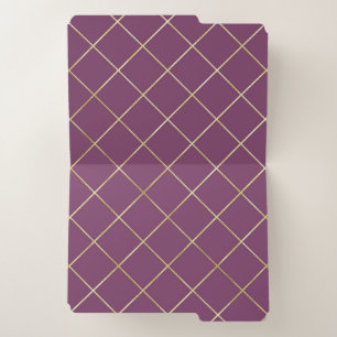 Modern Chic Elegant Gold Foil Background File Folder