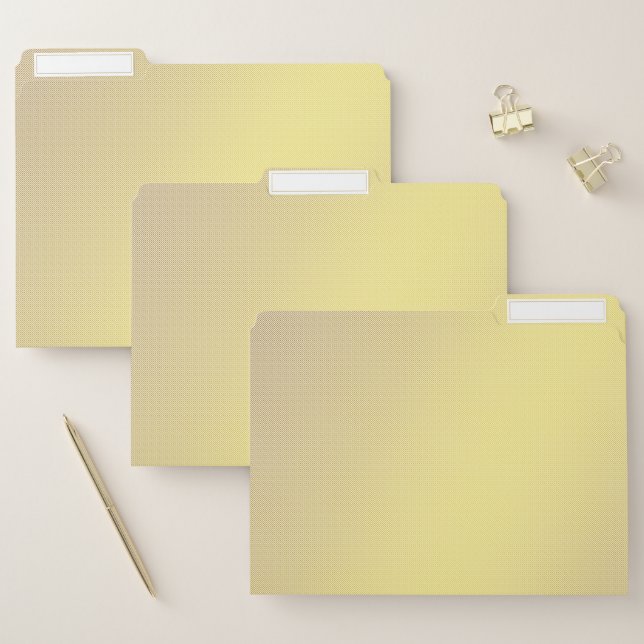 Modern Chic Elegant Gold Foil Background File Folder (Set)