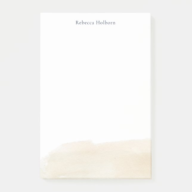 Modern Chic Elegant Personalized Post-it Notes (Front)