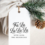 Modern Chic Fa La La La La Christmas Holiday Self-inking Stamp<br><div class="desc">This chic holiday stamp features a modern calligraphy script "Fa La La La La" and classic typography for your name. This stamp is a festive way to customize your holiday envelopes and gift wrapping!</div>