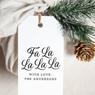 Modern Chic Fa La La La La Christmas Holiday Self-inking Stamp