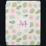 Modern Chic Floral Monogram iPad Smart Cover<br><div class="desc">Modern Chic Floral Monogram iPad Smart Cover</div>