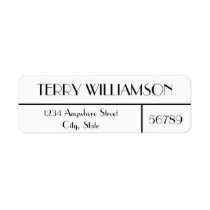 Modern Chic Frame Label