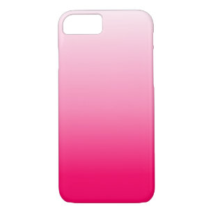 Modern chic girly hot pink ombre fuschia iPhone 8/7 case