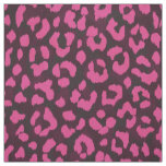 Modern chic girly pink cheetah print pattern fabric