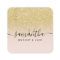 Modern chic gold glitter ombre blush makeup hair