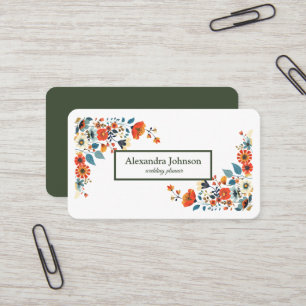 Modern Chic Gold Leaf Foil Luxury Business Card