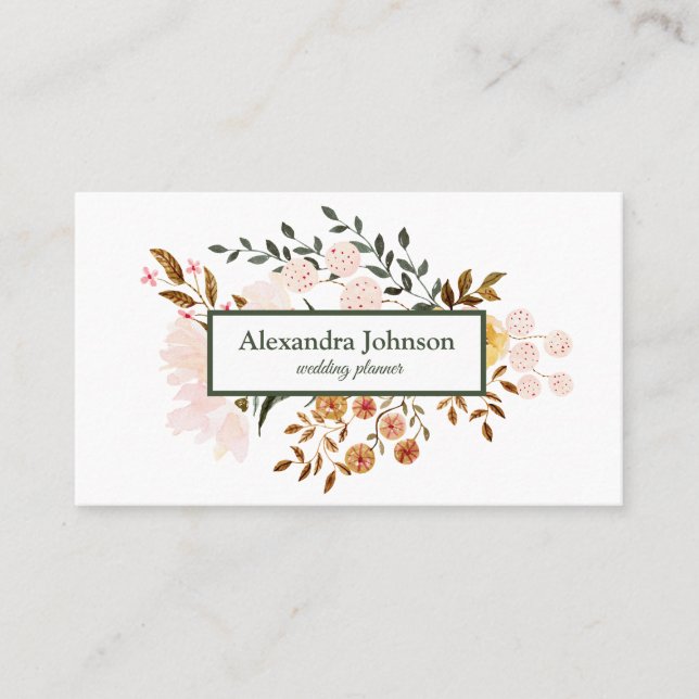 Modern Chic Gold Leaf Foil Luxury Business Card (Front)