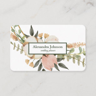Modern Chic Gold Leaf Foil Luxury Business Card