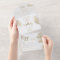 Modern chic gold palm tree tropical wedding
